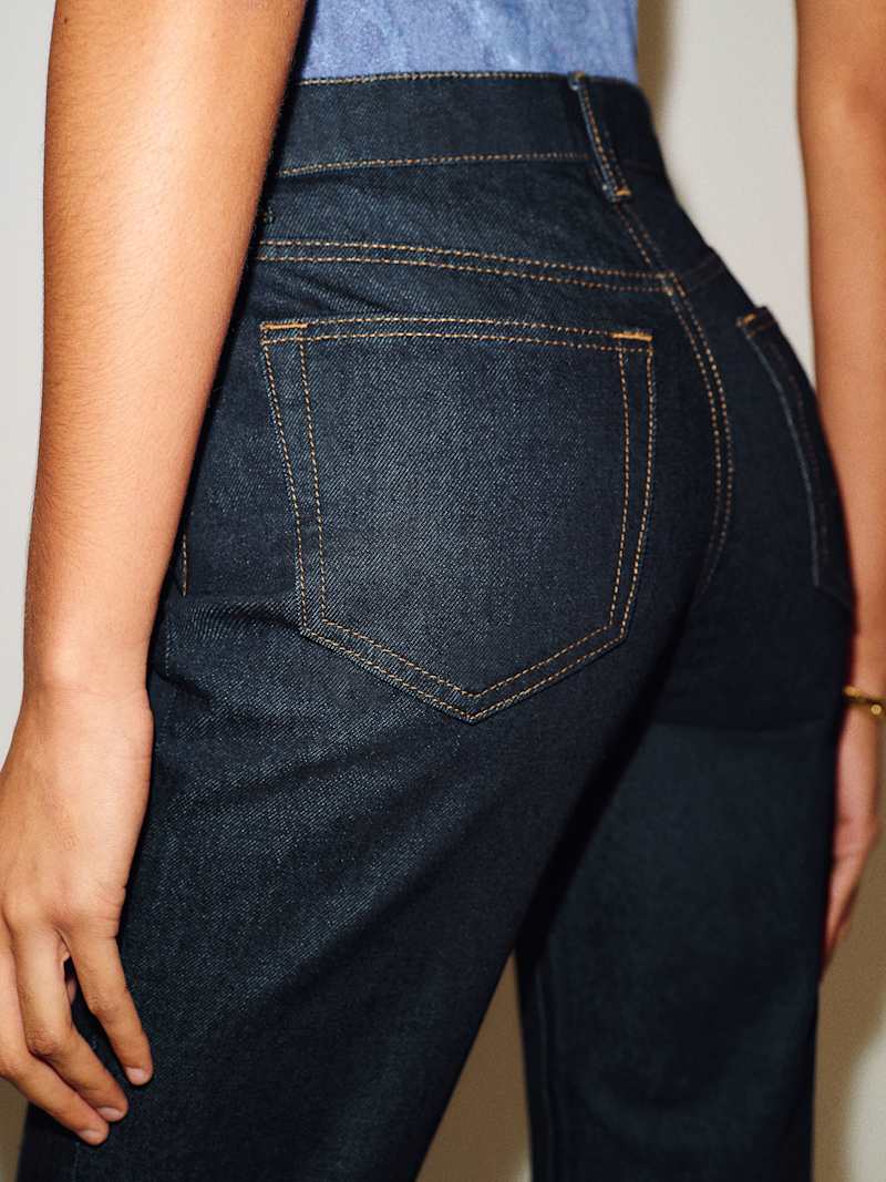 Leda Mid Rise Straight Jeans