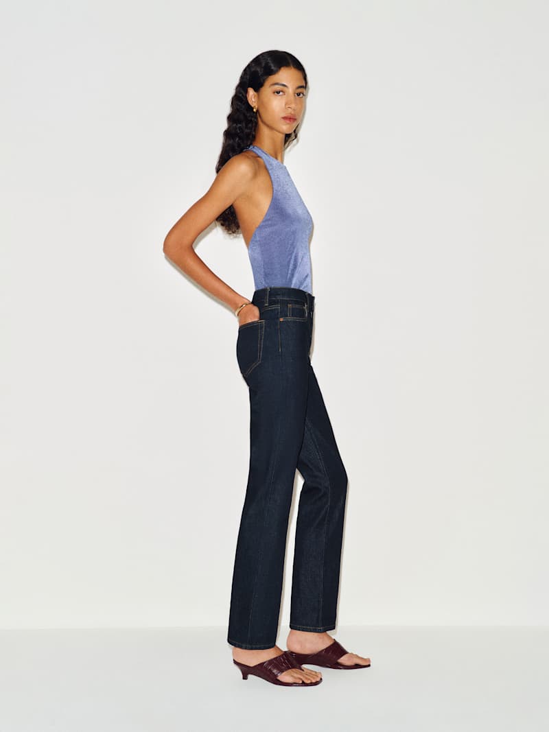 Leda Mid Rise Straight Jeans
