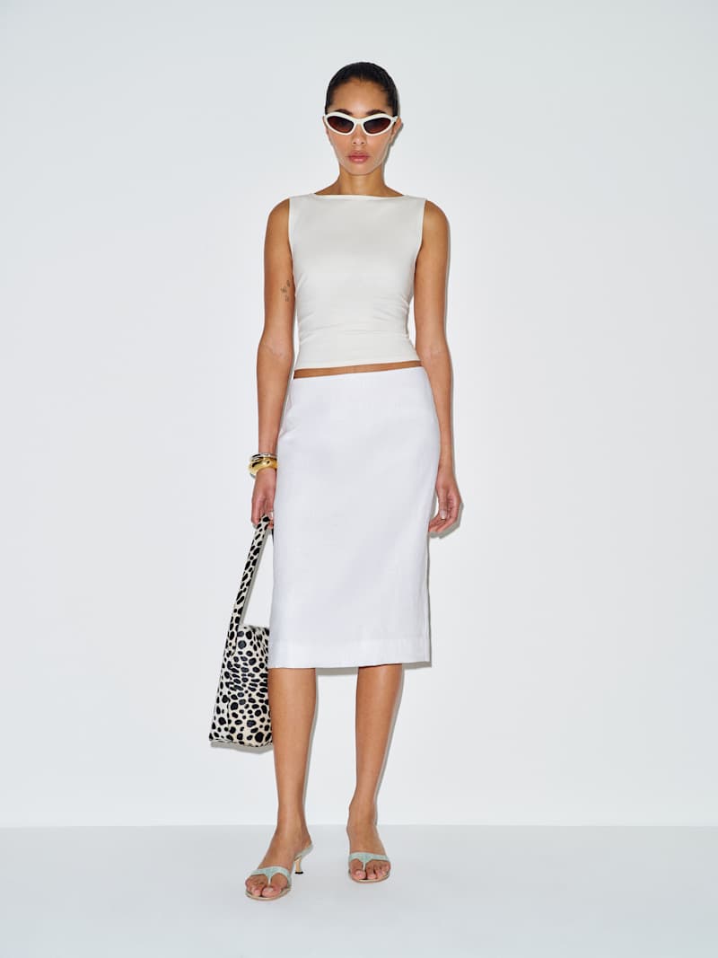 Fleur Linen Skirt from Reformation - $148