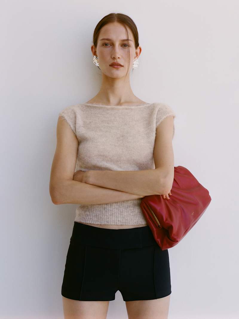 Rhiannon Sheer Alpaca Sweater Top from Reformation - $158