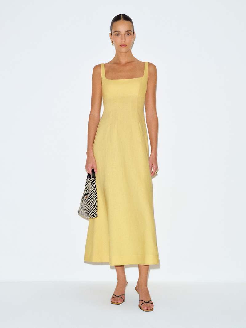 Sabine Linen Dress from Reformation - $278