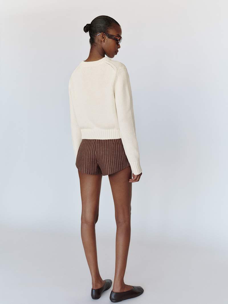 Eleni Cotton Crew Sweater
