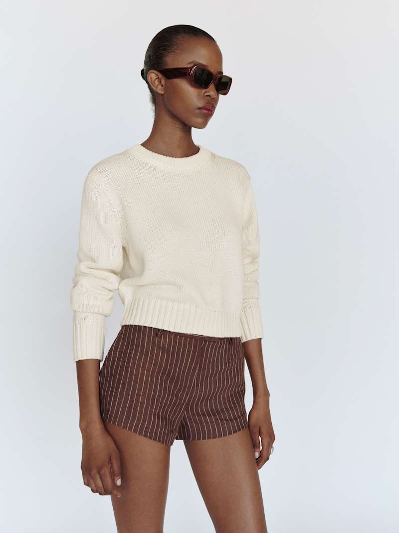 Eleni Cotton Crew Sweater