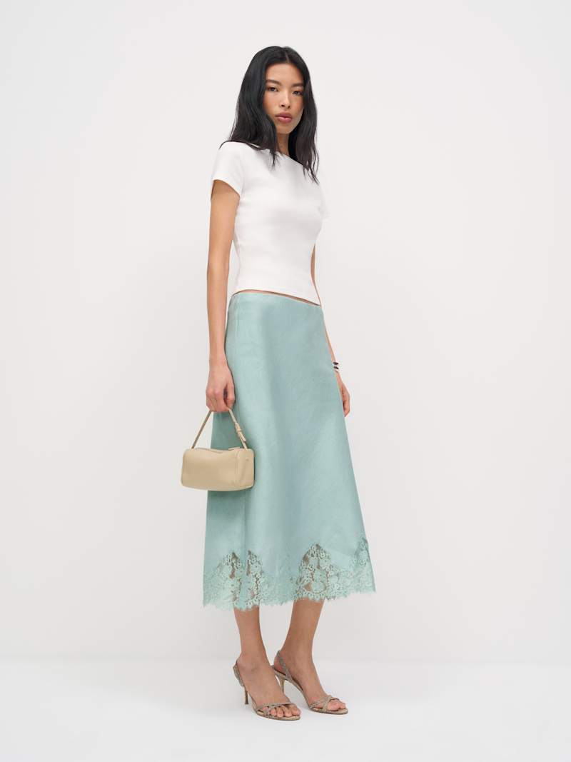 Petites Carolina Linen Skirt from Reformation - $218