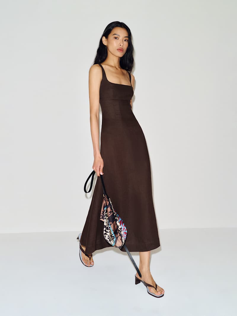 Petites Sabine Linen Dress from Reformation - $278