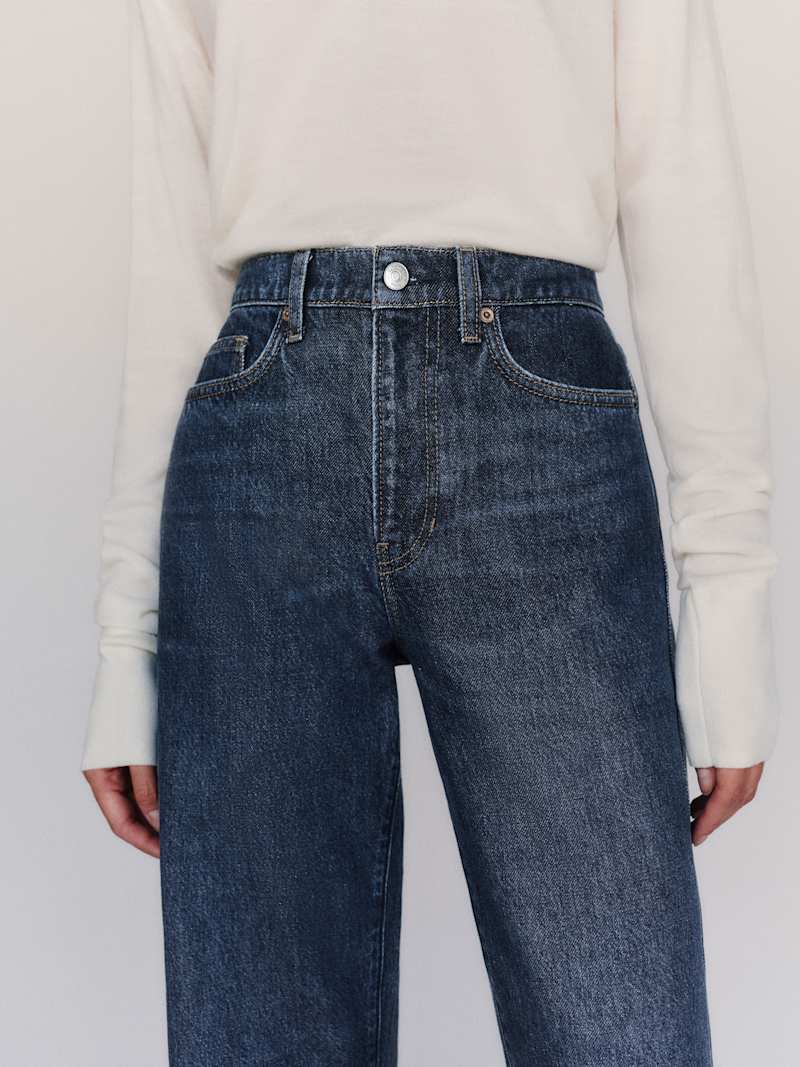 Gina High Rise Bow Leg Jeans