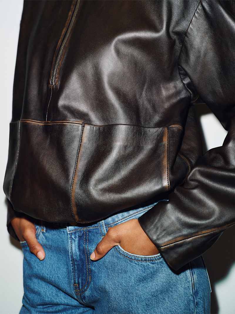 Veda Collins Leather Anorak