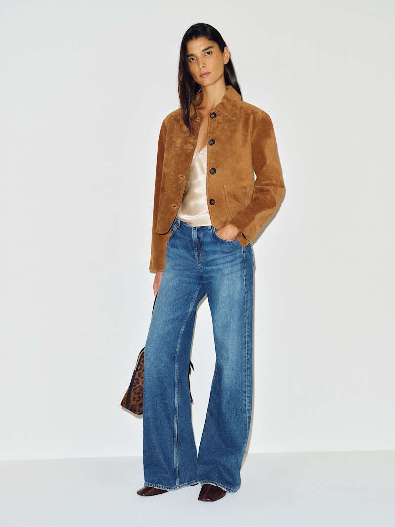 Reformation Veda Eliana Suede Jacket