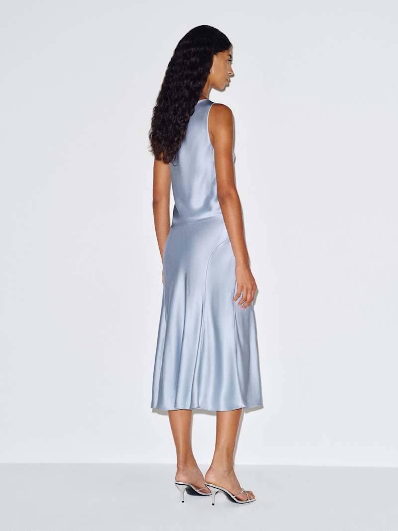Olivine Silk Two Piece