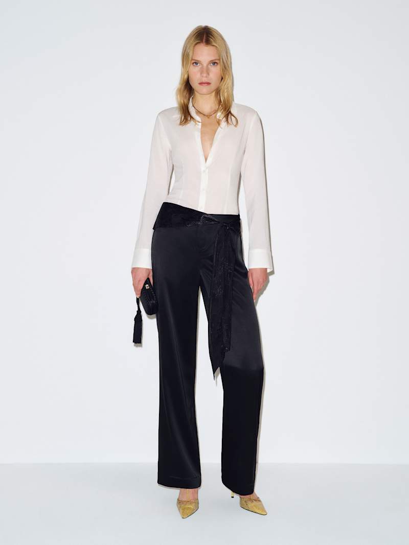 Mina Satin Tie Pant