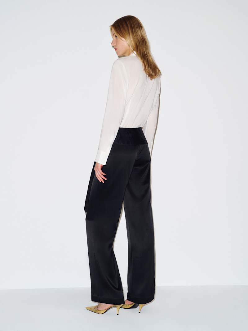 Mina Satin Tie Pant