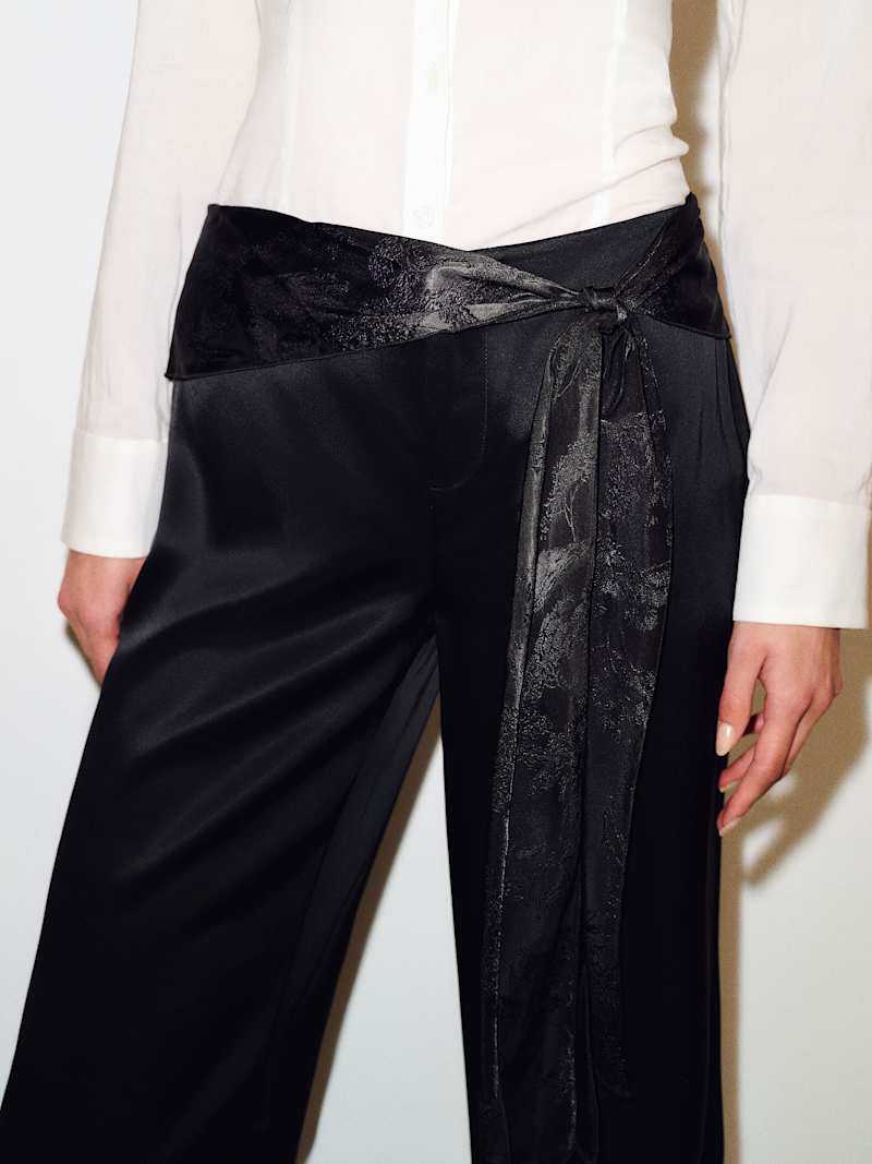 Mina Satin Tie Pant