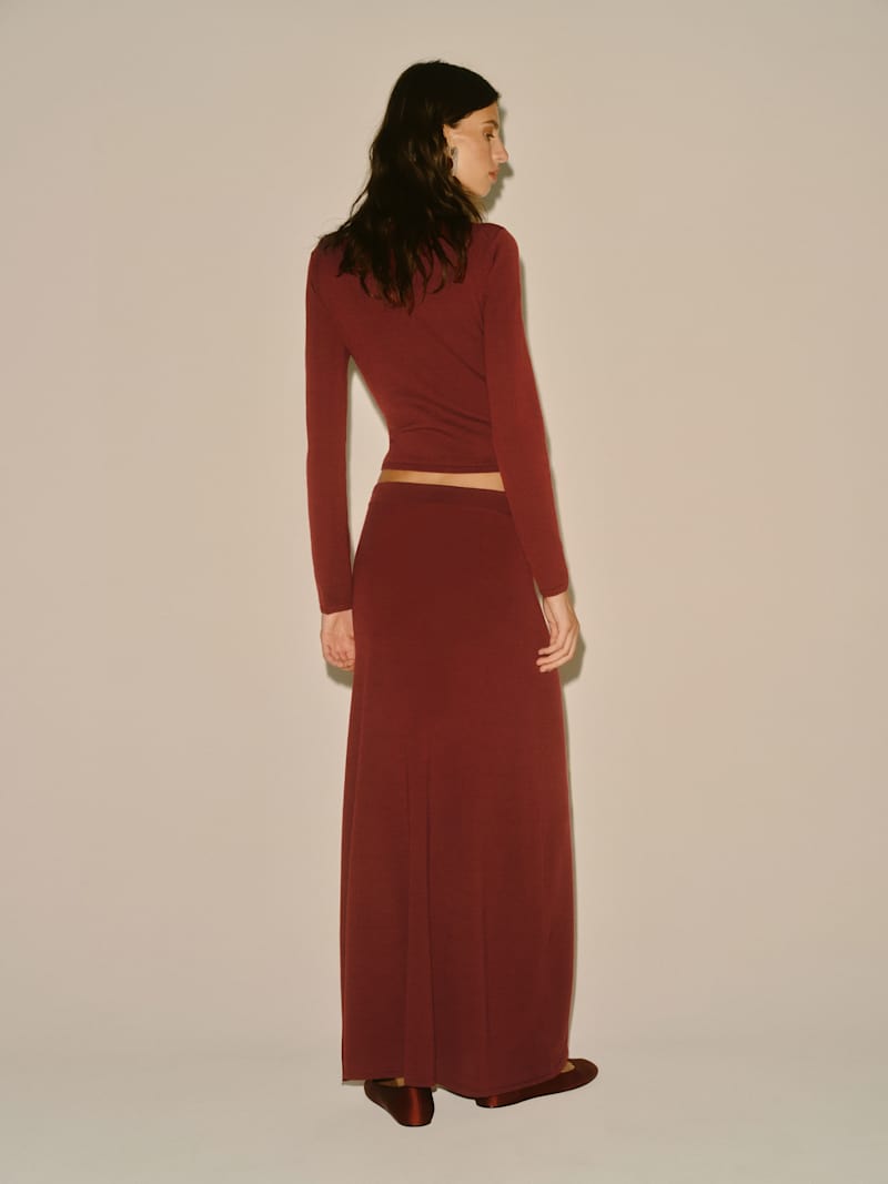 Marissa Regenerative Mock Neck Merino Cardigan
