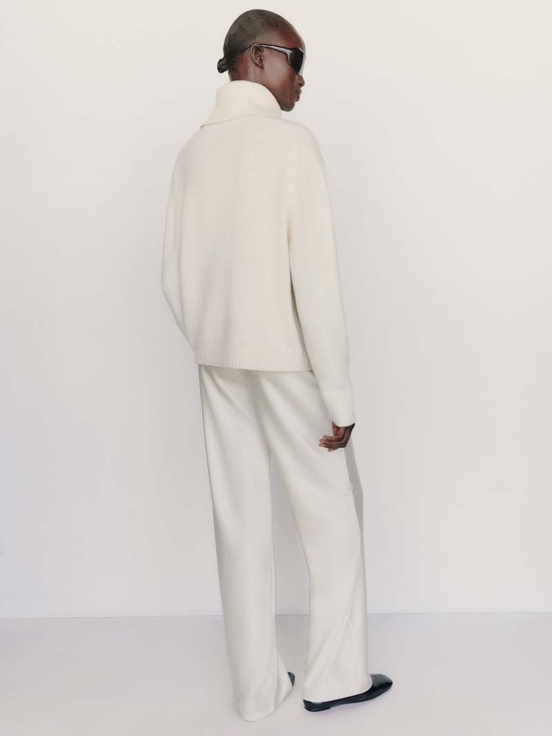 Dove Cashmere Oversized Turtleneck