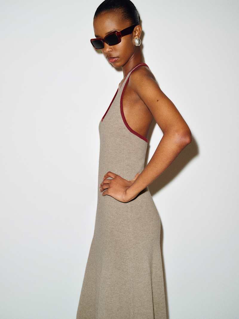 Mia Cashmere Halter Dress