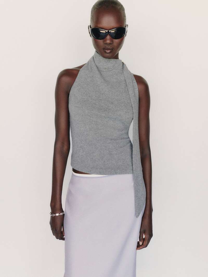 Sarah Cashmere Scarf Tank