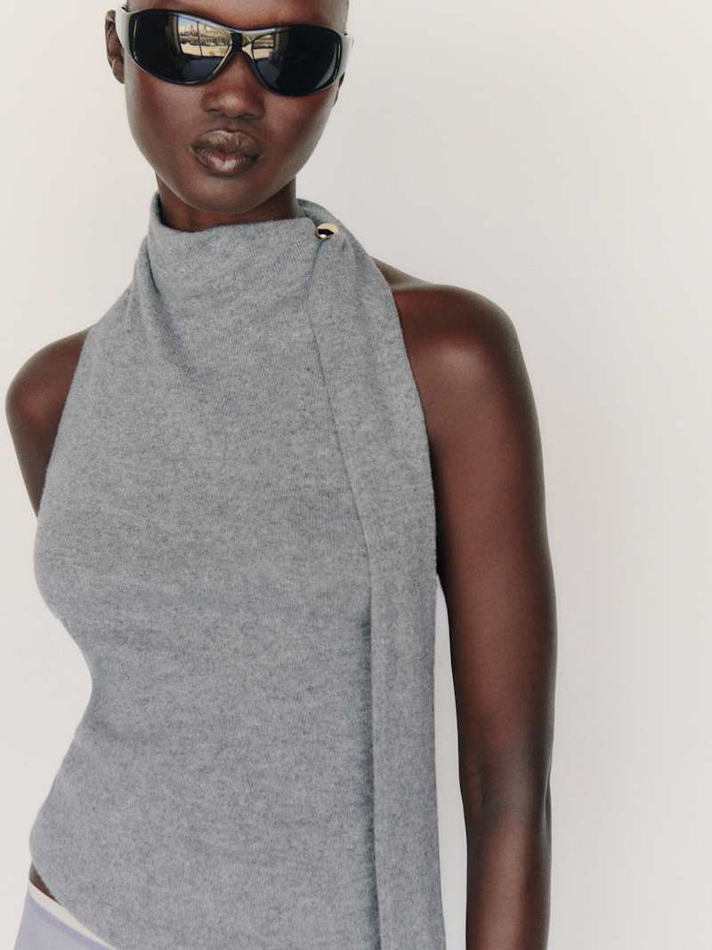 Sarah Cashmere Scarf Tank