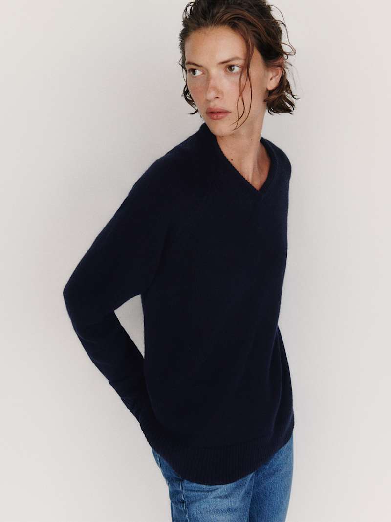 Sydney Regenerative Wool V-Neck Sweater
