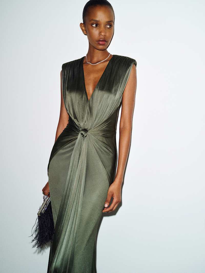 Olivewood Knit Reformation maxi dress