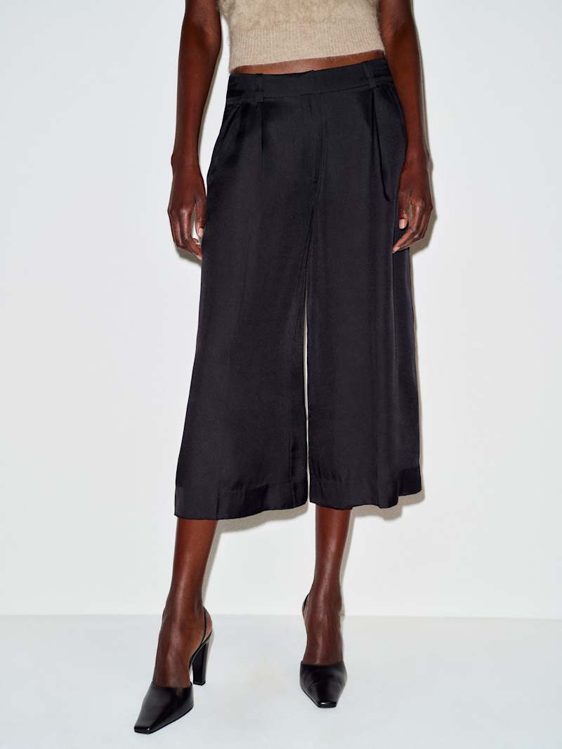 Robbie Silk Twill Culotte