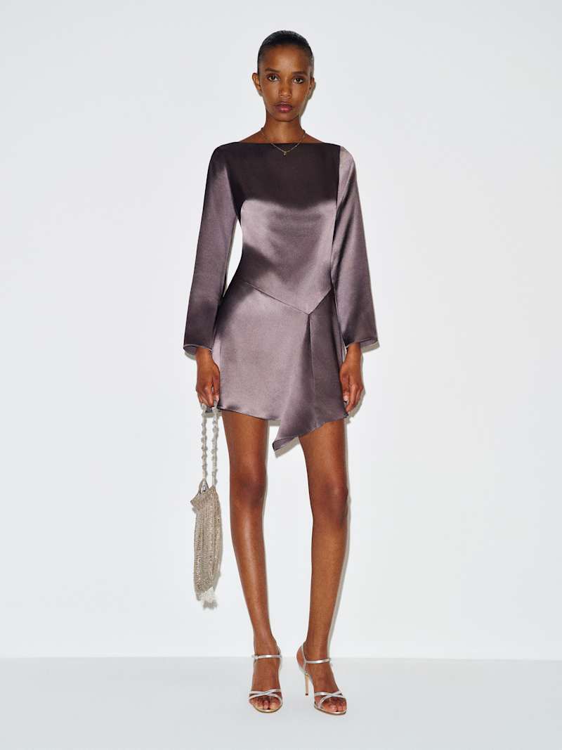 Reformation Kline Silk Dress