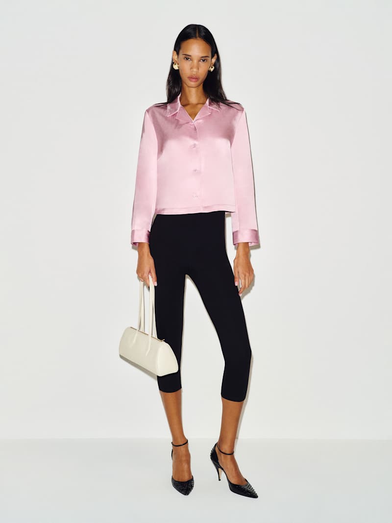 Reformation Lacie Cropped Shirt image 2