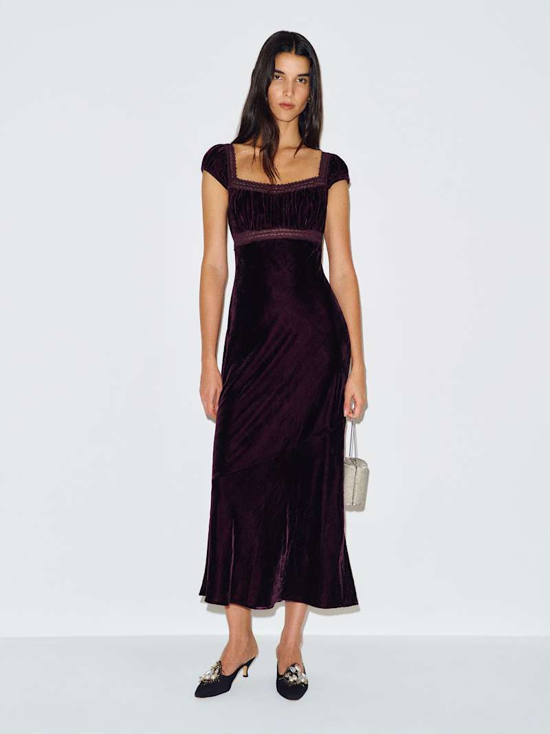 Reformation Arti Velvet Dress