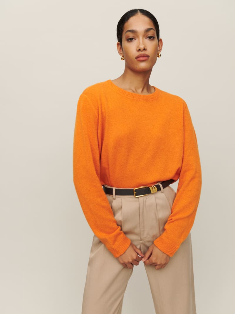 Cashmere Boyfriend Sweater Sustainable Sweaters Reformation