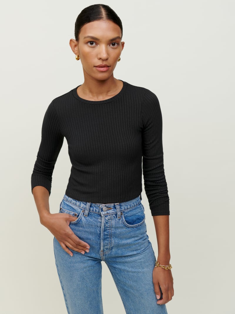 Jackie Knit Top - Long Sleeve | Reformation