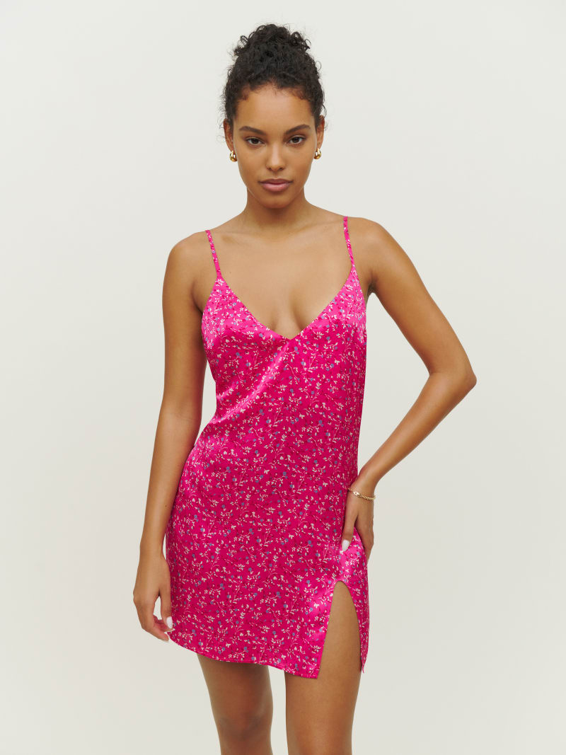 Ballard Silk Dress - Sleeveless Mini | Reformation