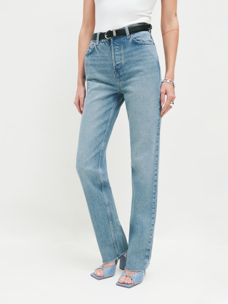Cynthia High Rise Straight Long Jeans - Sustainable Denim | Reformation