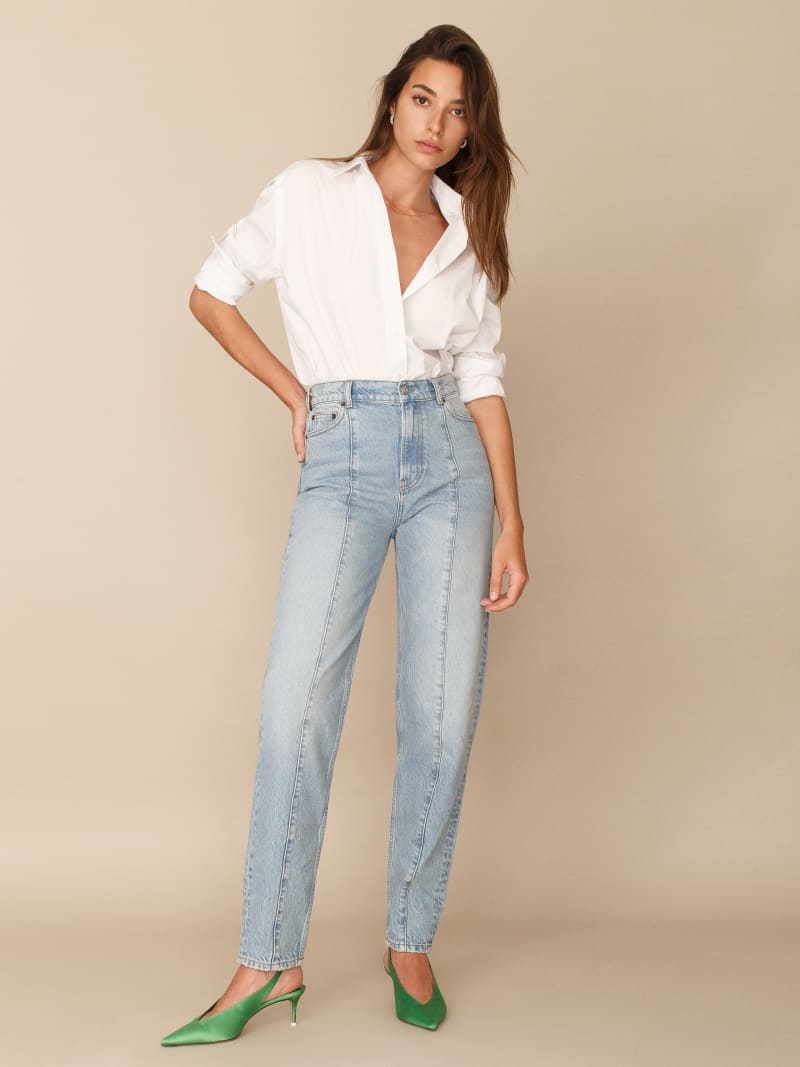 Kris Relaxed Curve Seamed Jean | Reformation