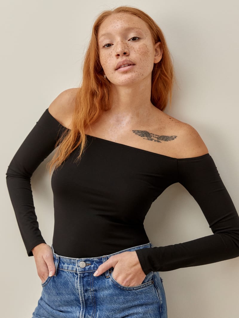 Lilia Embroidered Top Ecru