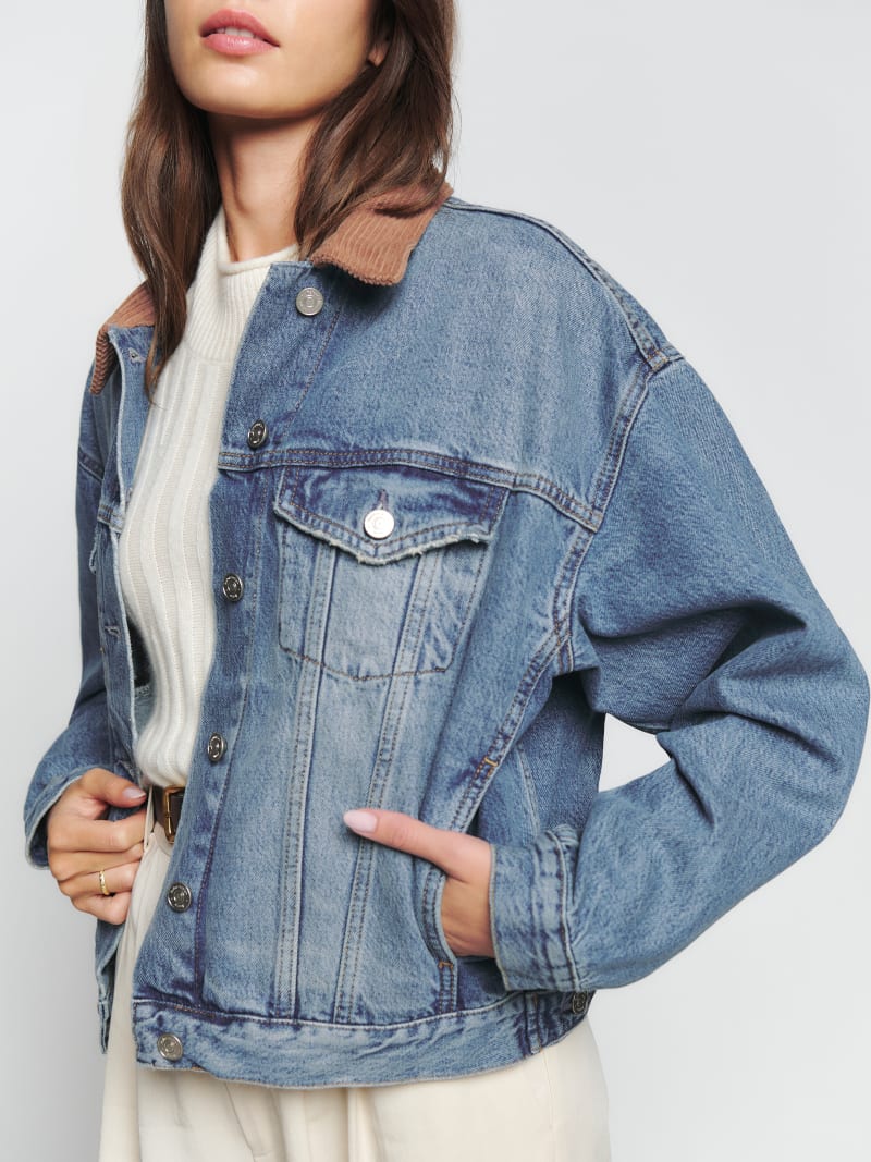 Madison Relaxed Jean Jacket - Sustainable Denim | Reformation