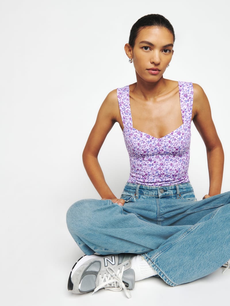 Jupe Tennis Fluide à Fleurs Réversible Ceinture à Pression - TR5 Jupe Courte - 38 cm Taille T.U. (du 34 au 46