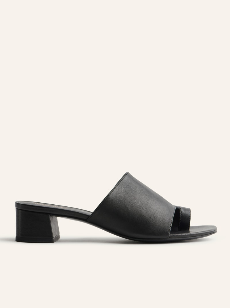 Diana Cutout Block Heel Sandal - Leather Sustainable Shoes | Reformation