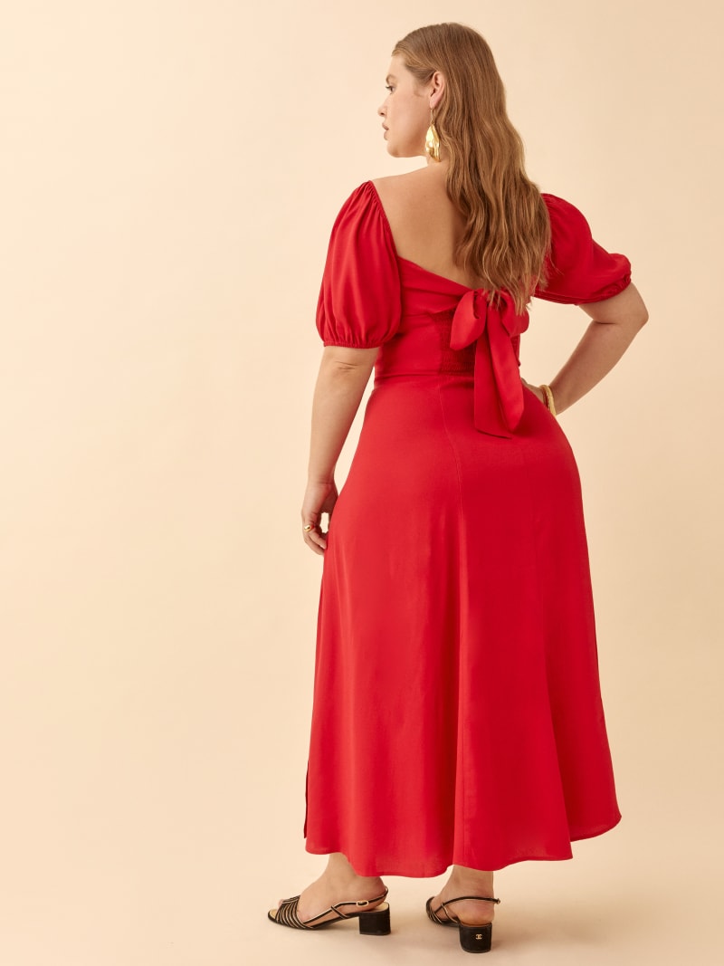 Mylah Midi Dress – Blue-Green main image 0