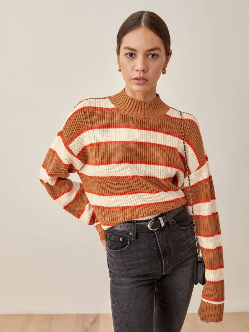 Elio Cotton Stripe Sweater - Sustainable Sweaters | Reformation