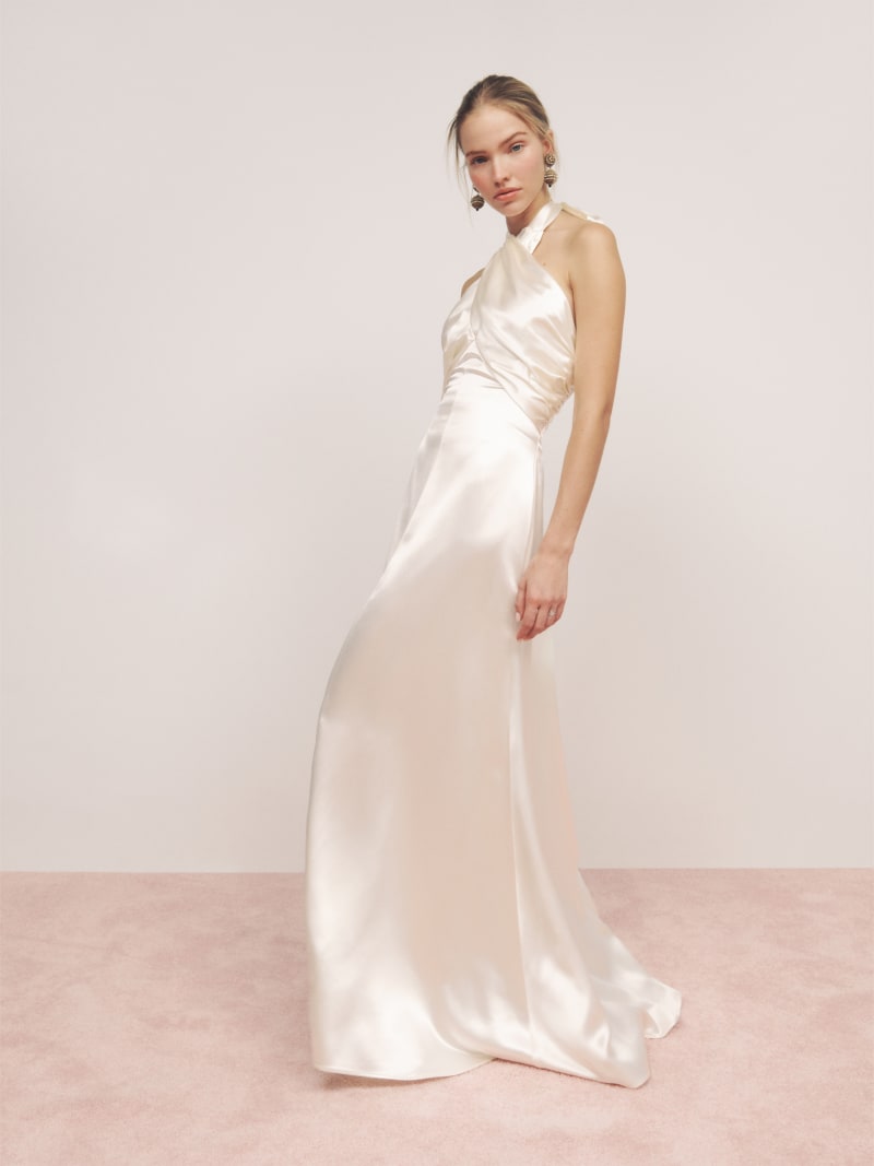 Veria Silk Dress - Sleeveless Bridal | Reformation