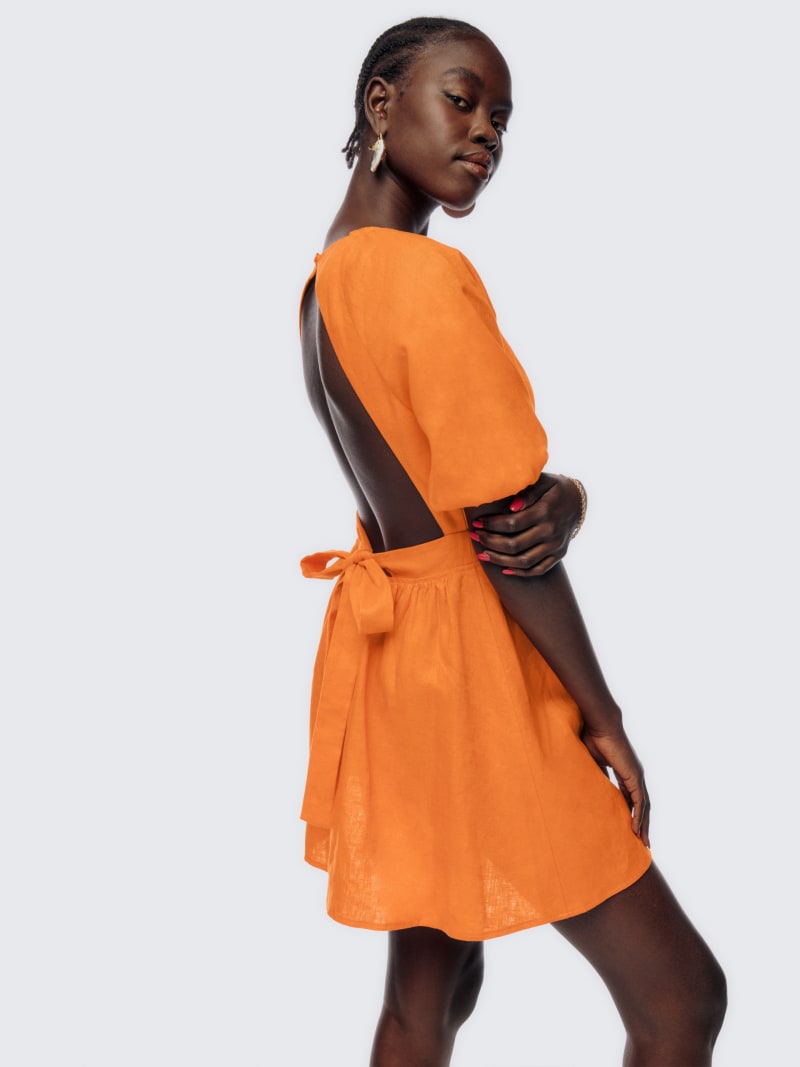 Irwin Linen Dress - Short Sleeve Mini | Reformation