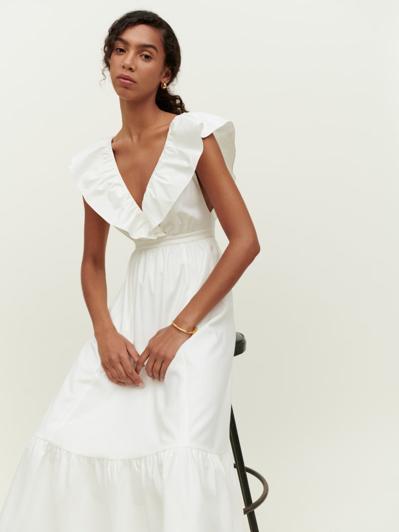 Reina Dress, White main image 0