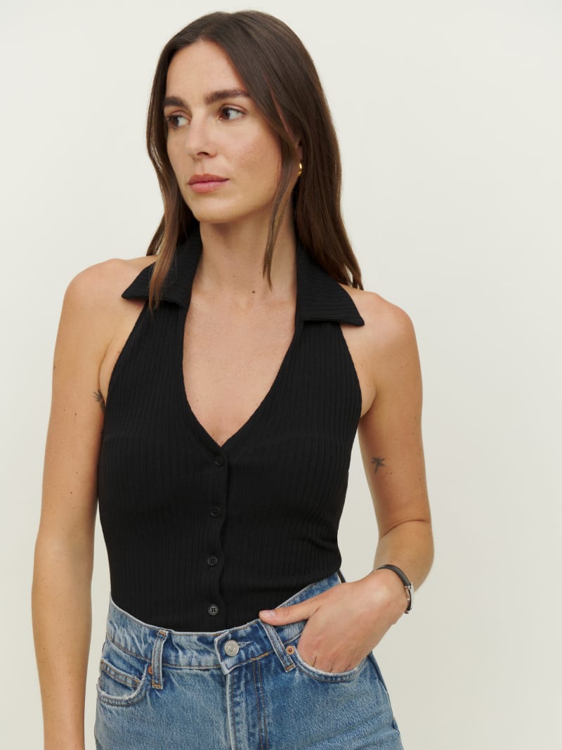 BRYANT KNIT TOP, NOIR