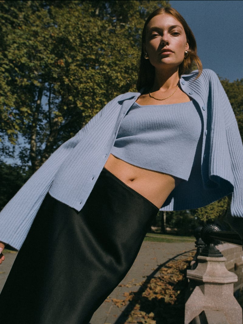 Frida Cashmere Tank And Cardi Set - Sustainable Sweaters | Reformation