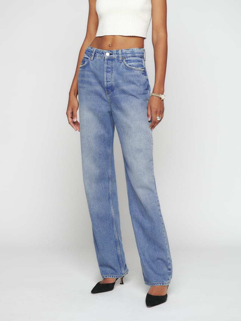 Preston Baggy High Rise Straight Jeans - Sustainable Denim | Reformation