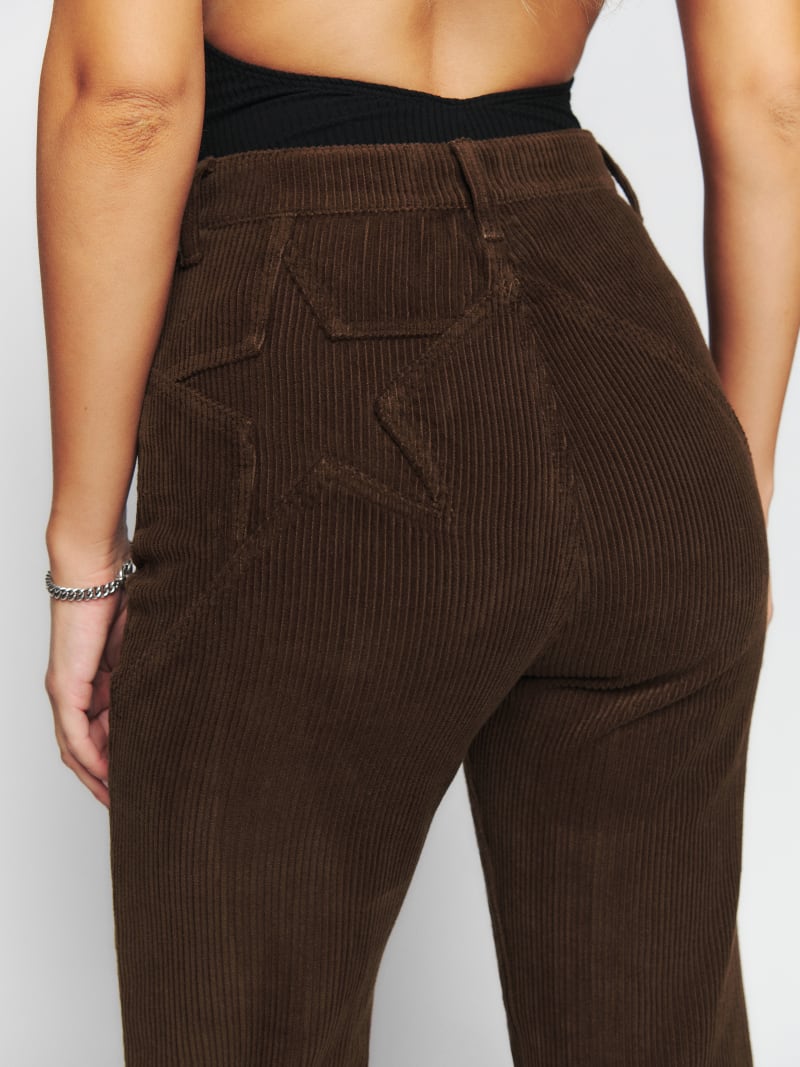 Charli High Waist Flare Corduroy Pants