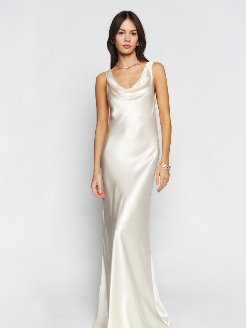 Annabelle Silk Dress - Sleeveless Bridal | Reformation