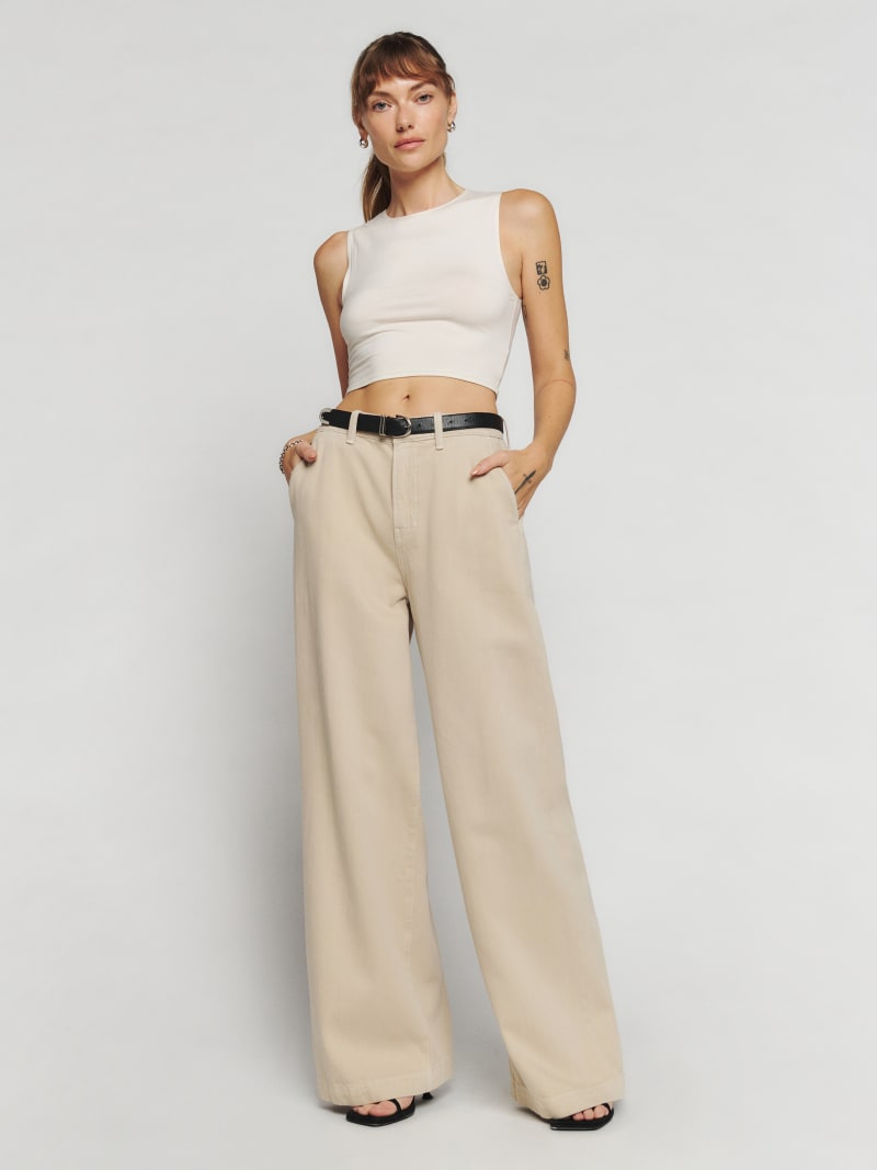 Iggy Super Wide Leg Slouch Pants - Sustainable Denim | Reformation