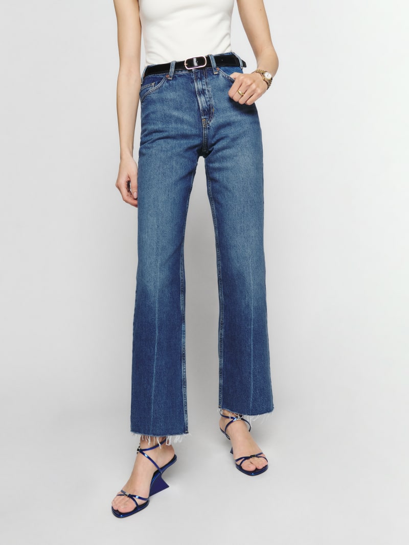Hill Mid Rise Flare Jeans - Sustainable Denim | Reformation