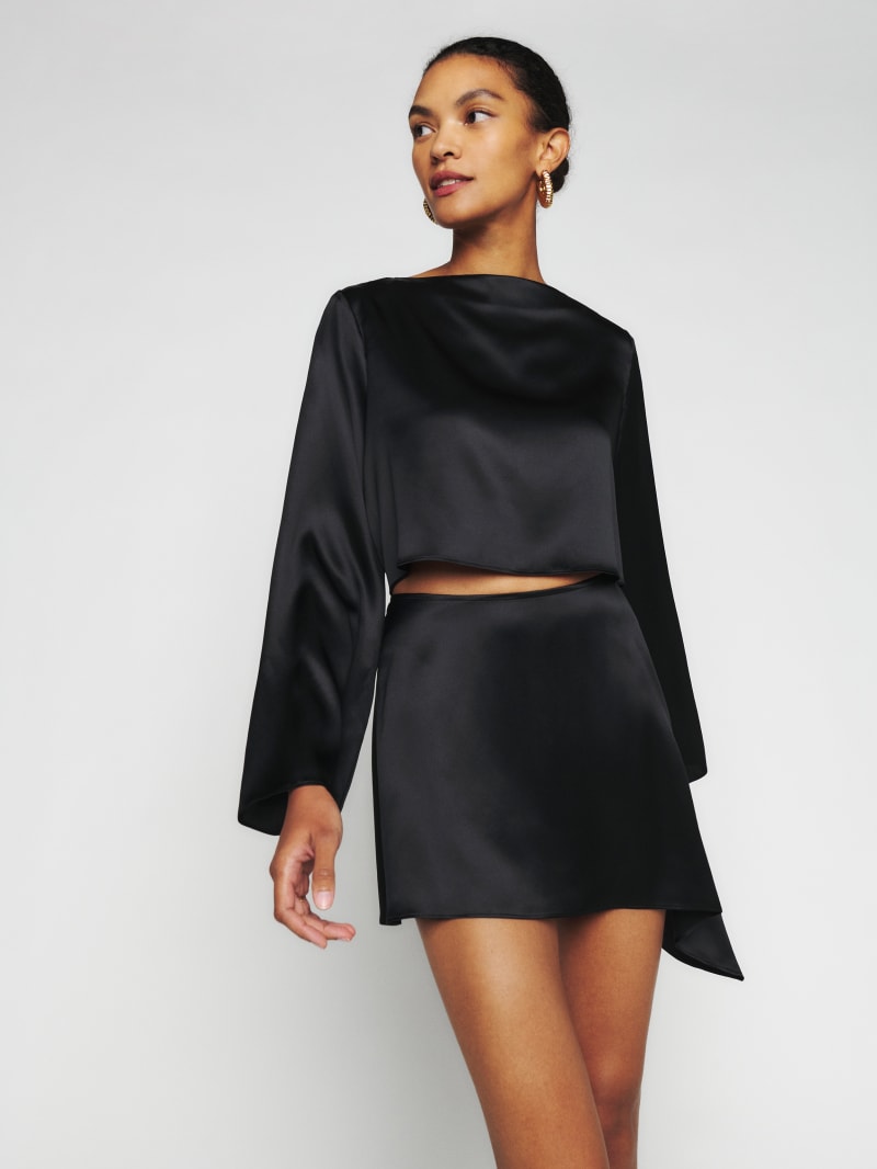 Anaya Embellished Organza Silk Cape Set (2 Shades)