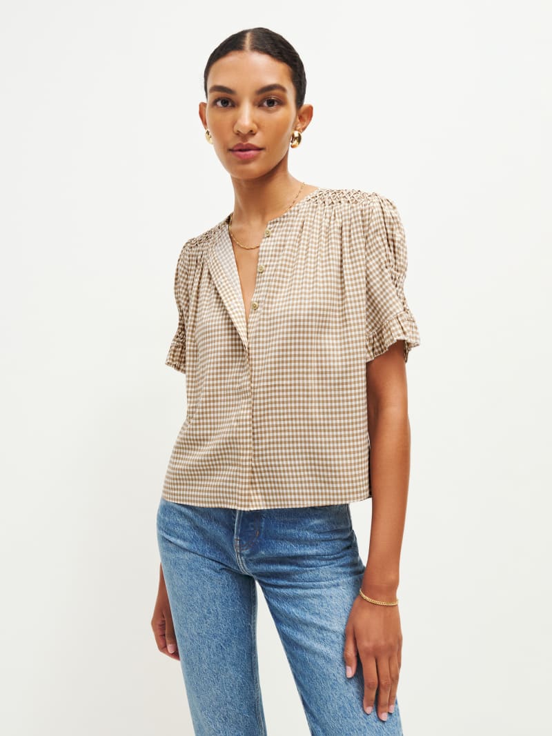 Adeline Top - Blazer Linen